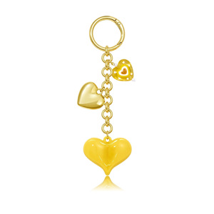 Porte-clés en acrylique en forme de cœur Uionen, pendentif pour sac, chaîne de porte-clés - Product Image 4