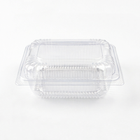 Boîtes d'emballage alimentaire en plastique de qualité avec charnières pour gâteaux et pains, type clamshell, prix d'usine