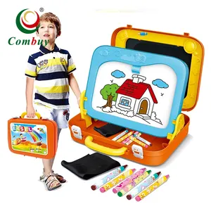 Suitcase kids double-sided writing board kids drawing toy