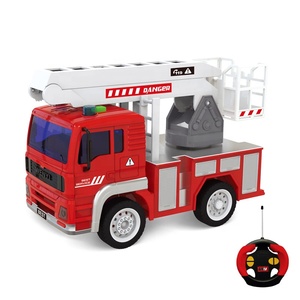 Véhicule radiocommandé EPT pour <span class=keywords><strong>enfant</strong></span>, échelle de véhicule 1 à 20, jouet, <span class=keywords><strong>camion</strong></span> de <span class=keywords><strong>pompier</strong></span>, avec échelle de tour, ingénierie pour bambins, Diy bricolage - Product Image 1