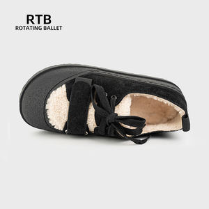 Las botas de nieve de tela Niu Jing con suela de goma son antideslizantes resistentes al desgaste cálidas en invierno y zapatos gruesos a prueba de frío para exteriores de felpa - Product Image 5