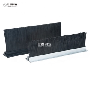 Estilo de diseño industrial <span class=keywords><strong>Mejor</strong></span> precio Tira de sellado de puerta Cepillo Fuerte flexibilidad Material de nylon de aluminio Tornillo de aplicación al aire libre - Product Image 3