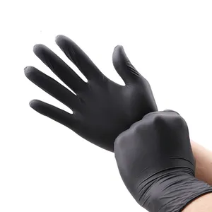 Chine 6Mil Petits Gants En Nitrile Noir Sans Poudre Vinyle Gant De Tatouage Nitrile 100Pc Boîte