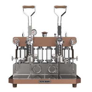 Machine à expresso semi-automatique ALMKOPi à double tête et 6 poussoirs à ressort, pour usage domestique et commercial en café - Product Image 2