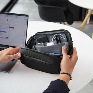 2-in-1 teknoloji çantası, teknoloji çantası su geçirmez elektronik, elektronik organizatör seyahat çantası için kordon, telefon, kablolar, Airpods - Product Image 2