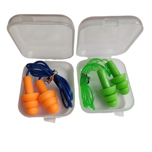2025 bouchons d'oreille réutilisables filaires réduction du bruit travaux de Construction <span class=keywords><strong>moto</strong></span> bouchons d'oreille avec chaîne chasse oreille Protection auditive - Product Image 2