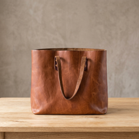 BS INTERNATIONAL Tas Kulit Asli untuk Wanita Modis Berkualitas Premium Buatan Tangan Tahan Air dengan Penutup Ritsleting Selempang