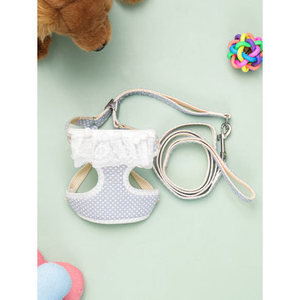 Set di imbracatura per animali domestici di lusso con corda di piombo riflettente piccola grande XL disponibile tattico adorabile animali in cotone poliestere Nylon gatti - Product Image 1