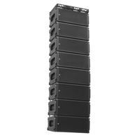 Sistema de Audio Line Array Activo CVR W-153 de Tres Vías, Doble 15'', 4 Canales, Neodimio, XLR, Resistente al Agua, para Escenarios y Eventos al Aire Libre