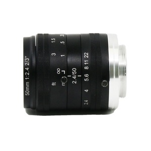 Hướng dẫn sử dụng ống kính tầm nhìn máy công nghiệp 10MP 50mm 2/3 "F2.4 C-Mount cố định cho thiết bị điện tử tiêu dùng 0.012% bước sóng 420-1000nm - Product Image 3