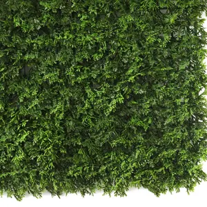 50*50cm Indoor Outdoor Decor Plastic Backdrop Panel Hanging Faux Artificial Green Plant Leaves Grass Wall