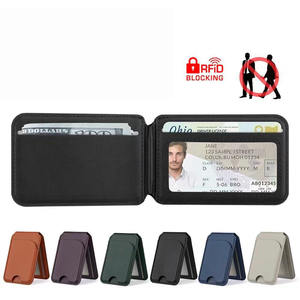 Portefeuille magnétique en PU de gros, OEM, avec support réglable, compatible <span class=keywords><strong>MagSafe</strong></span>, pour cartes de crédit et RFID, pour <span class=keywords><strong>Apple</strong></span> <span class=keywords><strong>MagSafe</strong></span> - Product Image 3