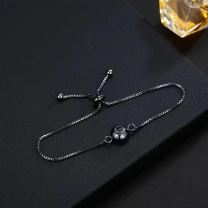 Pulseras de proyección de fotos personalizadas hechas a mano a la moda 100 idiomas te amo <span class=keywords><strong>pulsera</strong></span> personalizada de acero inoxidable regalos - Product Image 6