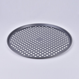 Carbon Steel Pizza Pan 10-14 Inch Round Non-Stick Baking Mold Cake Mold Pizza Tools - Product Image 3