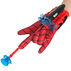 Spiderman juguetes para niños populares niños araña guantes hombre Web Shooter juguete Cosplay lanzador Spiderman Juguetes