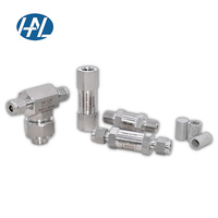 Filter Gas Laboratorium Suhu Tinggi Tekanan Tinggi HAL-LOK H-LTK Baja Tahan Karat 316 Katup Hidrolik Inline 3000psi Ukuran 1