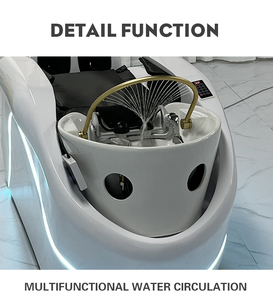 Moderne 4D Entièrement Lavage des Cheveux Salon Meubles Coiffure Automatique Électrique Tête Spa <span class=keywords><strong>Massage</strong></span> Shampooing Lit avec Tête Thérapie - Product Image 3