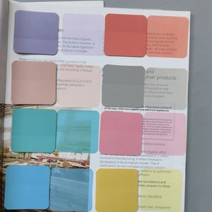 Bloc-notes transparent personnalisé en gros, bloc-notes autocollants transparents mignons et imperméables, bloc-notes autocollants transparents personnalisés avec logo - Product Image 4