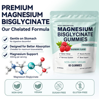 Permen Kunyah Magnesium Vegan Label Pribadi dengan Bisglisinat Chelate untuk Kesehatan Tulang dan Otot