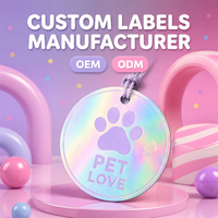Étiquettes suspendues en papier personnalisables avec cordon, service OEM pour les fournitures pour animaux de compagnie