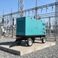 Générateur diesel portable de type remorque 400 KVA 320 kW triphasé avec ATS 50/60 Hz certifié CE ISO par le moteur Weichai