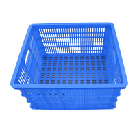 Panier à fruits et légumes de grande taille d'usine d'origine, boîtes de rangement en plastique, caisses agricoles ventilées, plateaux de rangement, panier de rangement