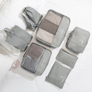 Clothing Organizer 7-Piece Set Polyester Waterproof Drawstring Bag <b>Storage</b> Bag Set For Travel Daily Necessities - Product Image 2