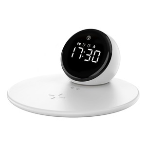 15 Wát Máy tính để bàn thông minh ánh sáng ban đêm LED hiển thị không dây sạc nhanh cho điện thoại thông minh từ tính sạc đứng tiếng ồn BT Loa kỹ thuật số - Product Image 1