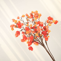 Buket Bunga Physalis Bunga Sutra Buatan Realistis Desain Buah Lentera Keberuntungan Premium Seperti Asli untuk Pernikahan