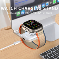 Support de chargeur de montre sans fil magnétique rotatif et pliable en alliage d'aluminium 5W anti-tremblement pour bureau – Vente directe usine