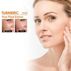 Conjunto de cuidados com a pele OEM Curcuma anti-acne manchas escuras branqueador de marca própria sabonete soro esfoliante conjunto de cuidados com a pele do corpo facial