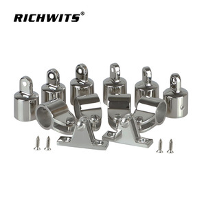 Kit de quincaillerie pour auvent de yacht en acier inoxydable RICHWITS avec manchon coulissant et support pour auvent de protection solaire Bimini - Product Image 1