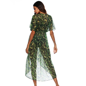 Venta al por mayor de Kaftanes Personalizados Estampados de Gasa para Playa, Kimonos de Verano, Cárdigans Bohemios para Mujer, Bikinis Sexys y Ropa de Playa - Product Image 6