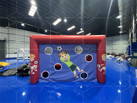 But de football gonflable portable de haute qualité pour jeu de tir au but, cible de tir au football gonflable pour fête