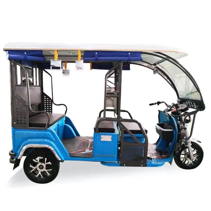 Bajaj New Auto Rickshaw 3 wheel factory made Battery Powered Electric Tricycles For Passenger