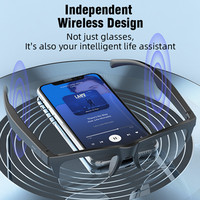 Lunettes intelligentes F02 AI sans fil, lunettes de soleil, appels mains libres, streaming audio, design léger et confortable