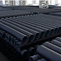 Tuyau de drainage en HDPE à double paroi ondulé de 18 pouces à l'intérieur lisse