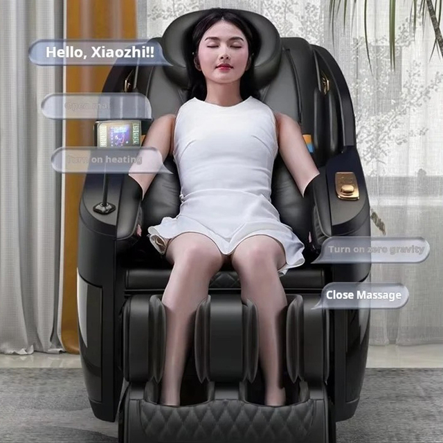 Push-button Remote Control Massage Chair Comfortable Fine Leather Massage Chair for Office Workplace