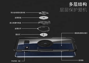 de armadura anillo soporte magnético soporte de teléfono móvil a prueba de golpes caso híbrido para Samsung Galaxy S10 Lite - Product Image 5