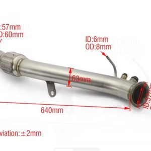 Section de Tuyau d'Échappement en Acier Inoxydable pour <span class=keywords><strong>BMW</strong></span> E81 E82 <span class=keywords><strong>116d</strong></span> 118d 120d N47 <span class=keywords><strong>2006</strong></span>-2013 - Product Image 4