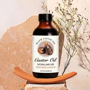 100% Natural Castor Oil,Cold Pressed Organic Castor Oil For Moisturizing Dry Skin Hair Growth and Eyelashes Castor Essential Oil