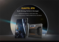 OUKITEL RT8 4G Rugged Tablet PC 6GB + 256GB 11 "2K Pantalla Android 13 MediaTek Helio G99 48MP Cámara 20000mAh 33W NFC Tablet PC