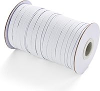 1/4 pouces Stock disponible élastique biais blanc plat bande élastique pour canapé couture sous-vêtements