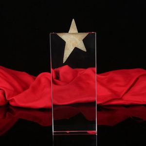 Star Shaped Award Trophy Crafts /crystal Trophy for <b>Engraving</b> Available/personalized Crystal <b>Plaques</b> and Awards Trophy for Gift - Product Image 5