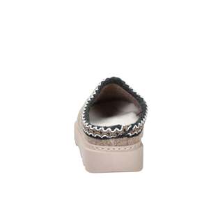 Gema Pantoufles d'hiver pour femmes 8650-2 Chaussures d'intérieur doublées de polaire taupe - Product Image 3