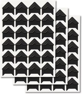Onemax 24 feuilles/lot, 360 coins <span class=keywords><strong>photo</strong></span> autocollants noirs sans acide, résistants à la déchirure, <span class=keywords><strong>pour</strong></span> album <span class=keywords><strong>photo</strong></span> et journal DIY - Product Image 6