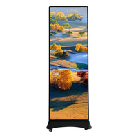 Pantalla de póster LED todo en uno P2.5 Cartelera electrónica de pie 640 1920 Seft-Pantalla de pie a todo color
