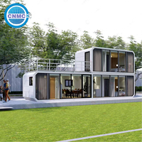 Capsule Villa Modulaire de Luxe 2 Chambres, Efficace et de Qualité Supérieure, pour Extérieur, Maison Capsule Préfabriquée Économisant de l'Espace