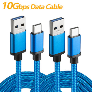 Cable de Datos USB-C 3.1 Gen2 USB-A a USB-C de 1 m, Azul, Aleación de Aluminio, Carga Rápida para Teléfono Móvil y Computadora - Product Image 3