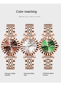 Diseñador 2024 último pequeño dial de cuarzo impermeable Luz de lujo estilo minimalista nicho reloj de mujer al por mayor - Product Image 4